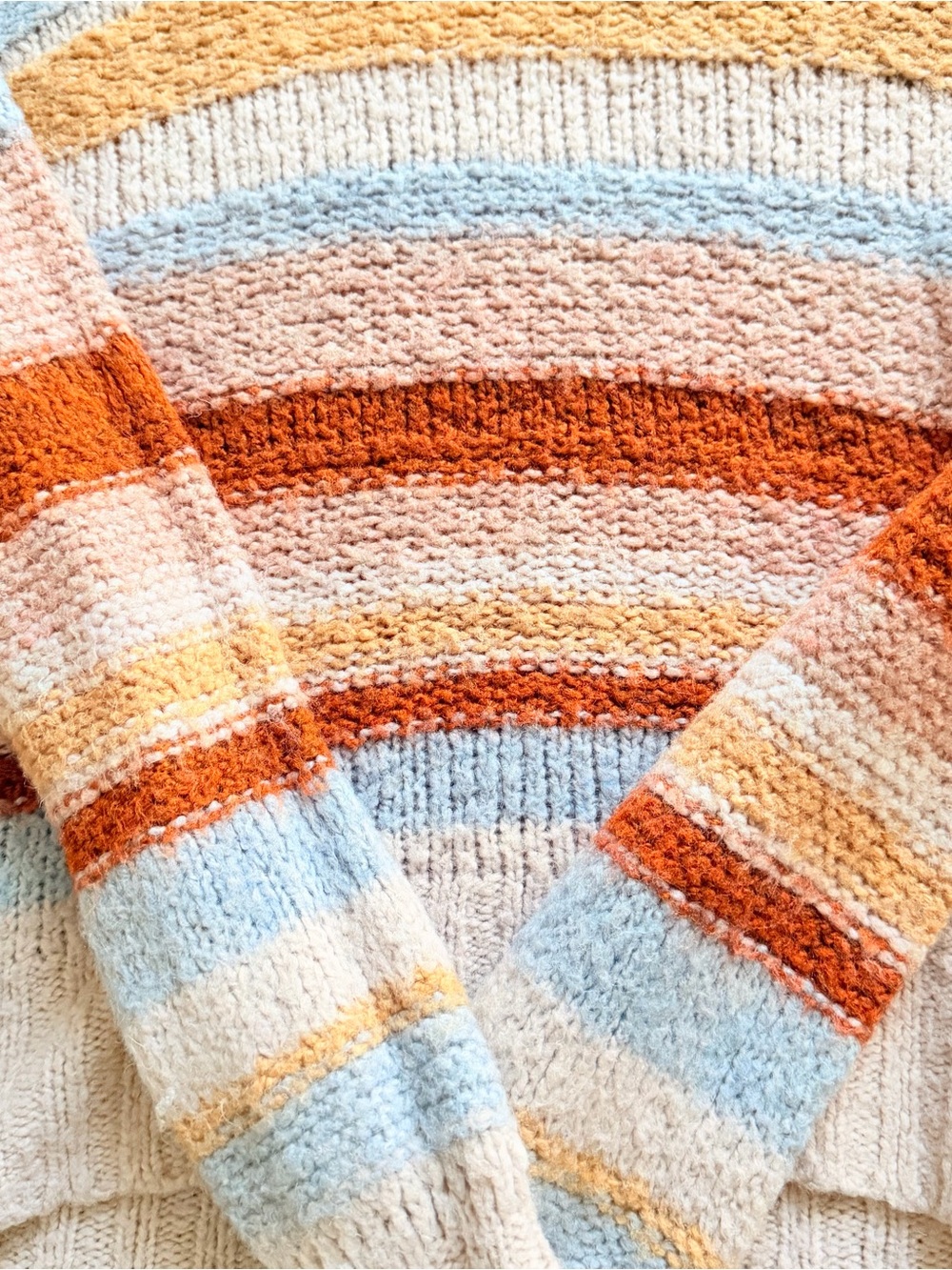 American Eagle Striped Crewneck Sweater - Picture 3 of 7